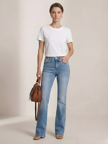 ESTELLE™ - Classic Mid-Rise Flare Jeans