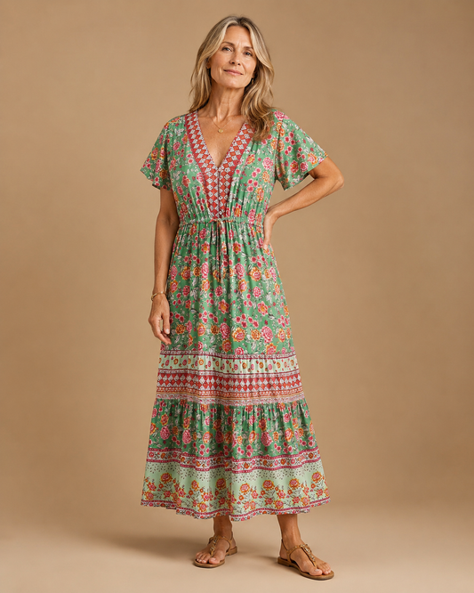 Amelia Floral Maxi Dress
