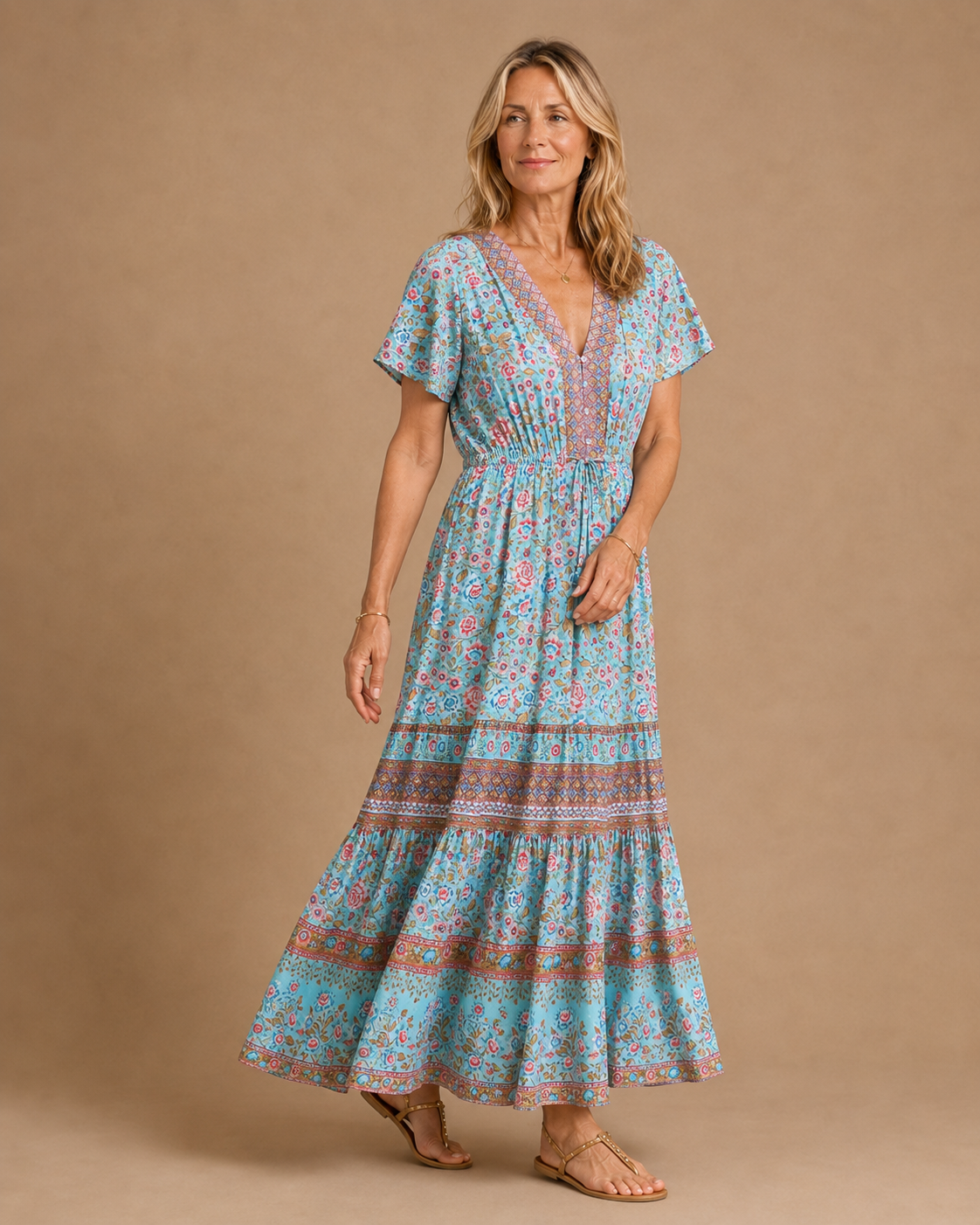 Amelia Floral Maxi Dress