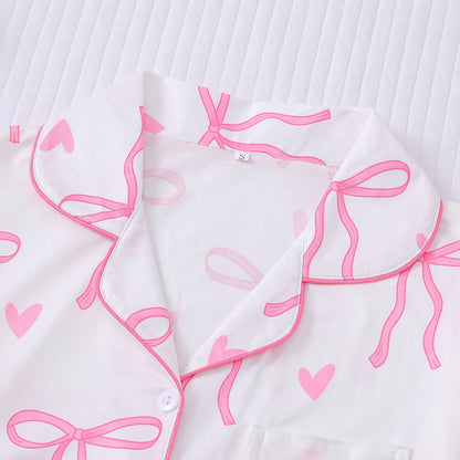 SHAKILA™ - Casual Crop Shirt and Short Pajama Set