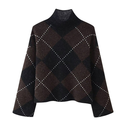 Noire Check Knit Dress