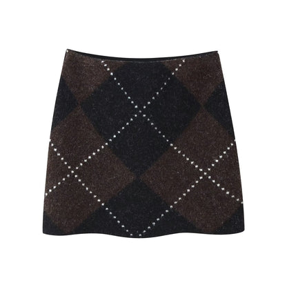 Noire Check Knit Dress
