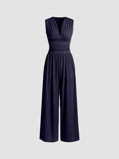 MUTYA™ – Chic Sleeveless Wide-Leg Jumpsuit
