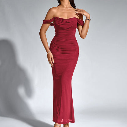 EUNOIA™ - Elegant Off Shoulder Backless Mermaid Dress