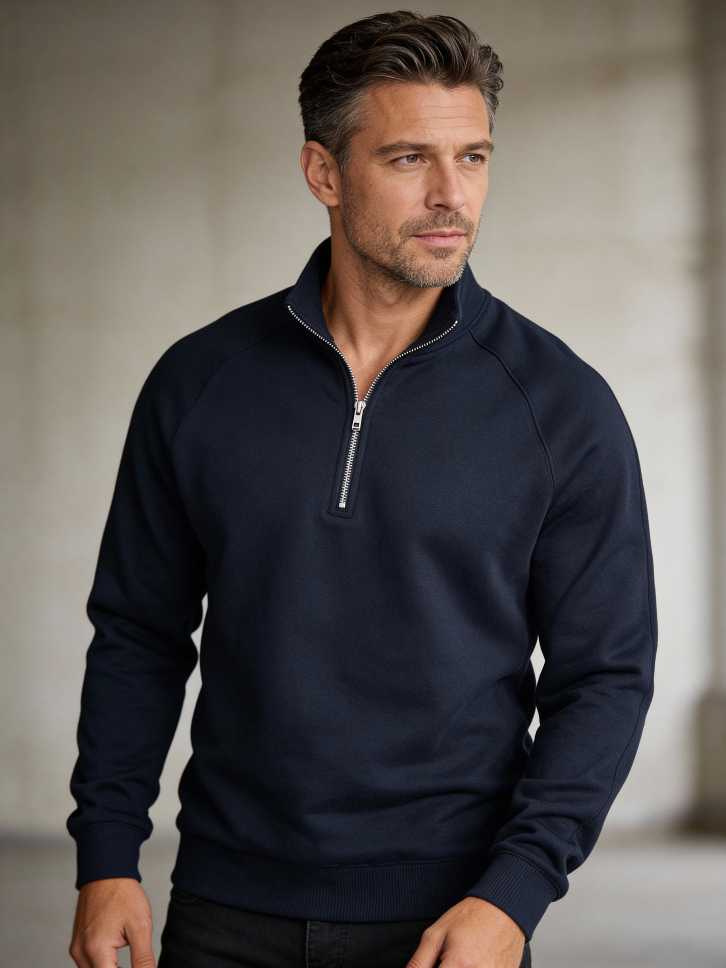 Kelvin | Stylish Zip High Neck Sweater